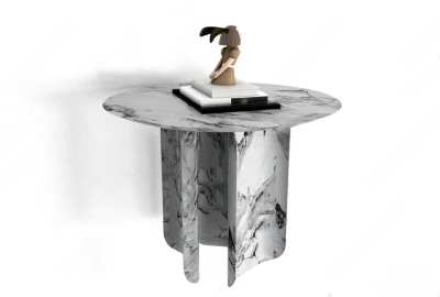 现代大理石圆几3D模型下载